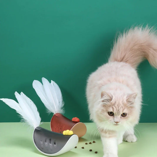 KFX-8949309 Interactive Pet Food Dispensing Toy for Cats and Small Dogs
