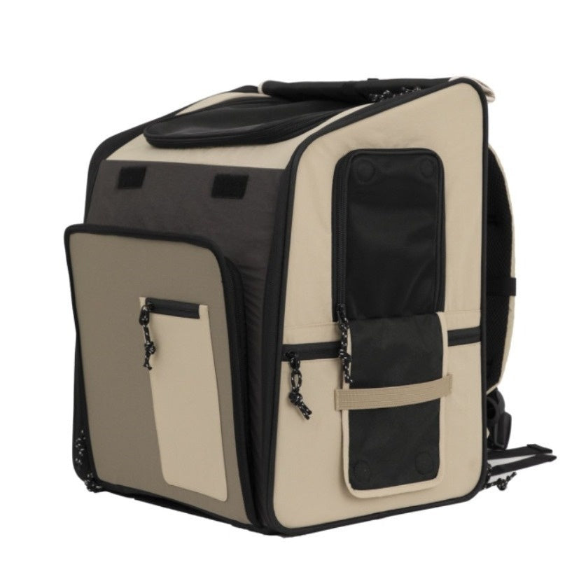 KFX-8950333 Large Capacity Portable Cat and Dog Backpack Tent - Breathable Nylon Design