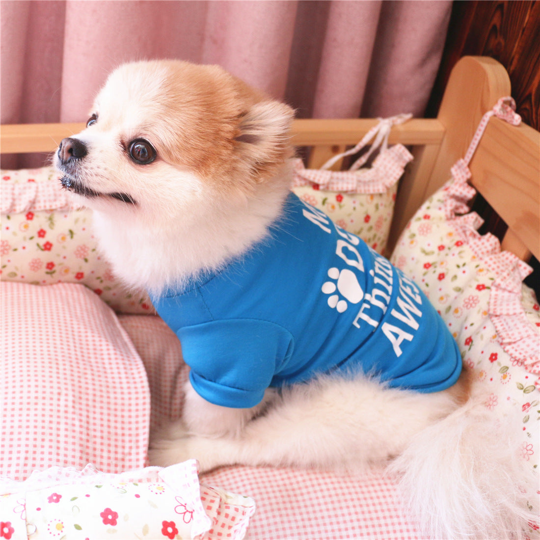 KFX-8950845 Comfortable and Breathable Cotton Dog Vest with Stylish Design - Perfect Fit for Your Pet