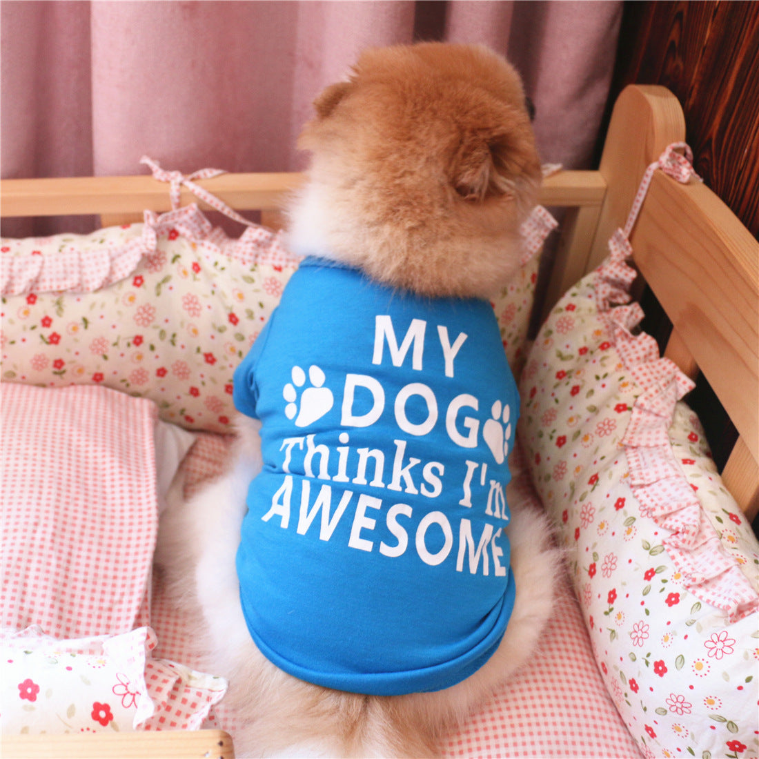 KFX-8950845 Comfortable and Breathable Cotton Dog Vest with Stylish Design - Perfect Fit for Your Pet