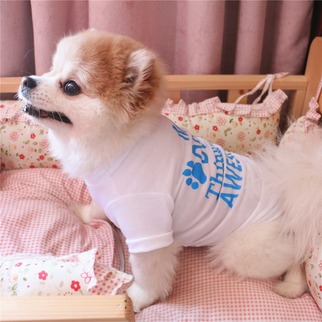 KFX-8950845 Comfortable and Breathable Cotton Dog Vest with Stylish Design - Perfect Fit for Your Pet