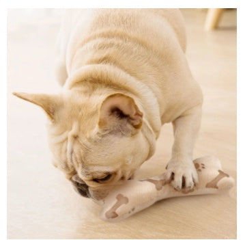 KFX-8951485 Plush Dog & Cat Toy - Bite Resistant Vocal Bone in Random Color