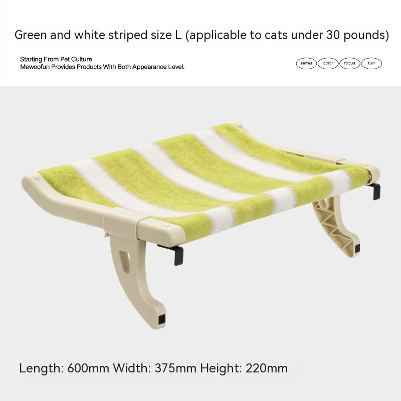 KFX-8953917 Cat Hanging Hammock with Adjustable Hook and Soft Biscuit Pad, Multiple Sizes Available