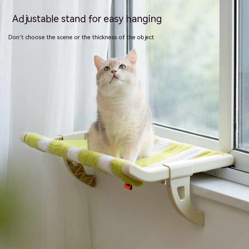 KFX-8953917 Cat Hanging Hammock with Adjustable Hook and Soft Biscuit Pad, Multiple Sizes Available