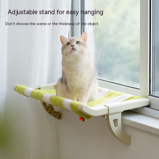KFX-8953917 Cat Hanging Hammock with Adjustable Hook and Soft Biscuit Pad, Multiple Sizes Available