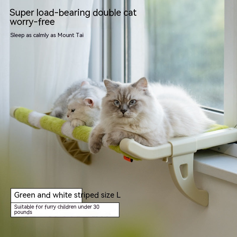 KFX-8953917 Cat Hanging Hammock with Adjustable Hook and Soft Biscuit Pad, Multiple Sizes Available