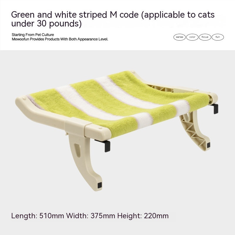 KFX-8953917 Cat Hanging Hammock with Adjustable Hook and Soft Biscuit Pad, Multiple Sizes Available