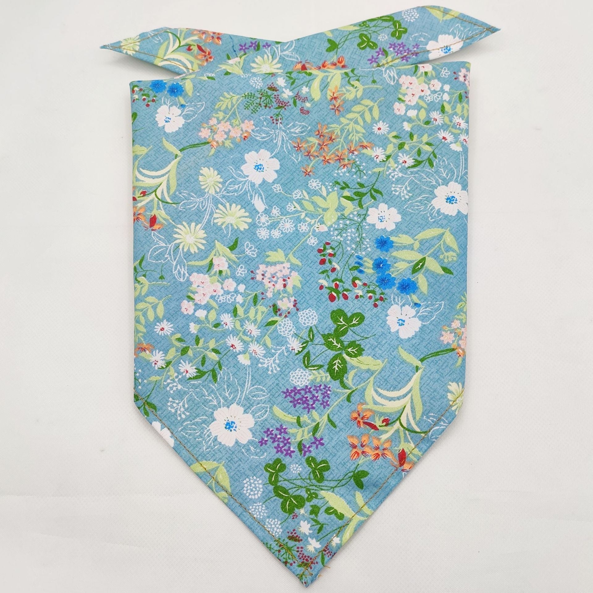 KFX-8954045 Fruit Green Leaf Cotton Pet Scarf and Drool Towel for Small to Large Dogs and Cats