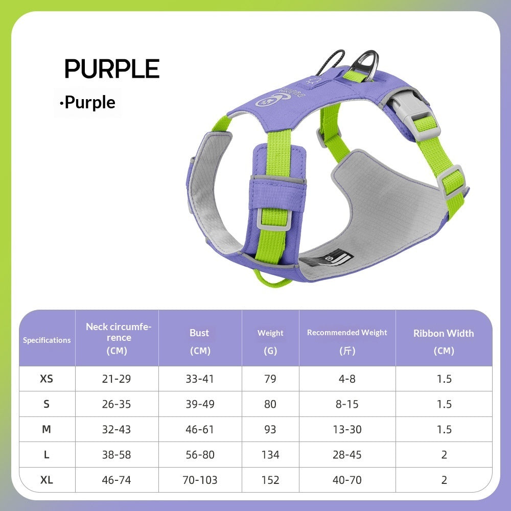 KFX-8955709 Multi-functional Waterproof Quick-Drying Dog Harness in Vibrant Colors