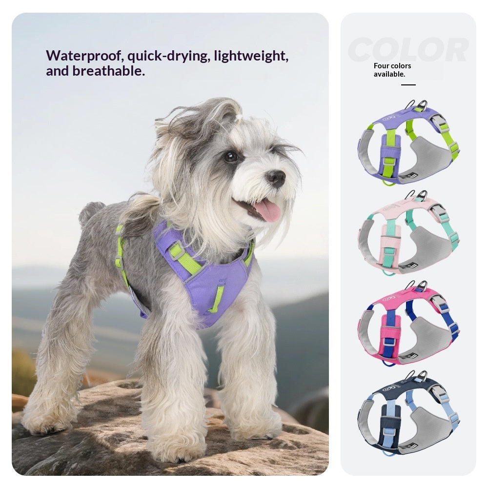 KFX-8955709 Multi-functional Waterproof Quick-Drying Dog Harness in Vibrant Colors