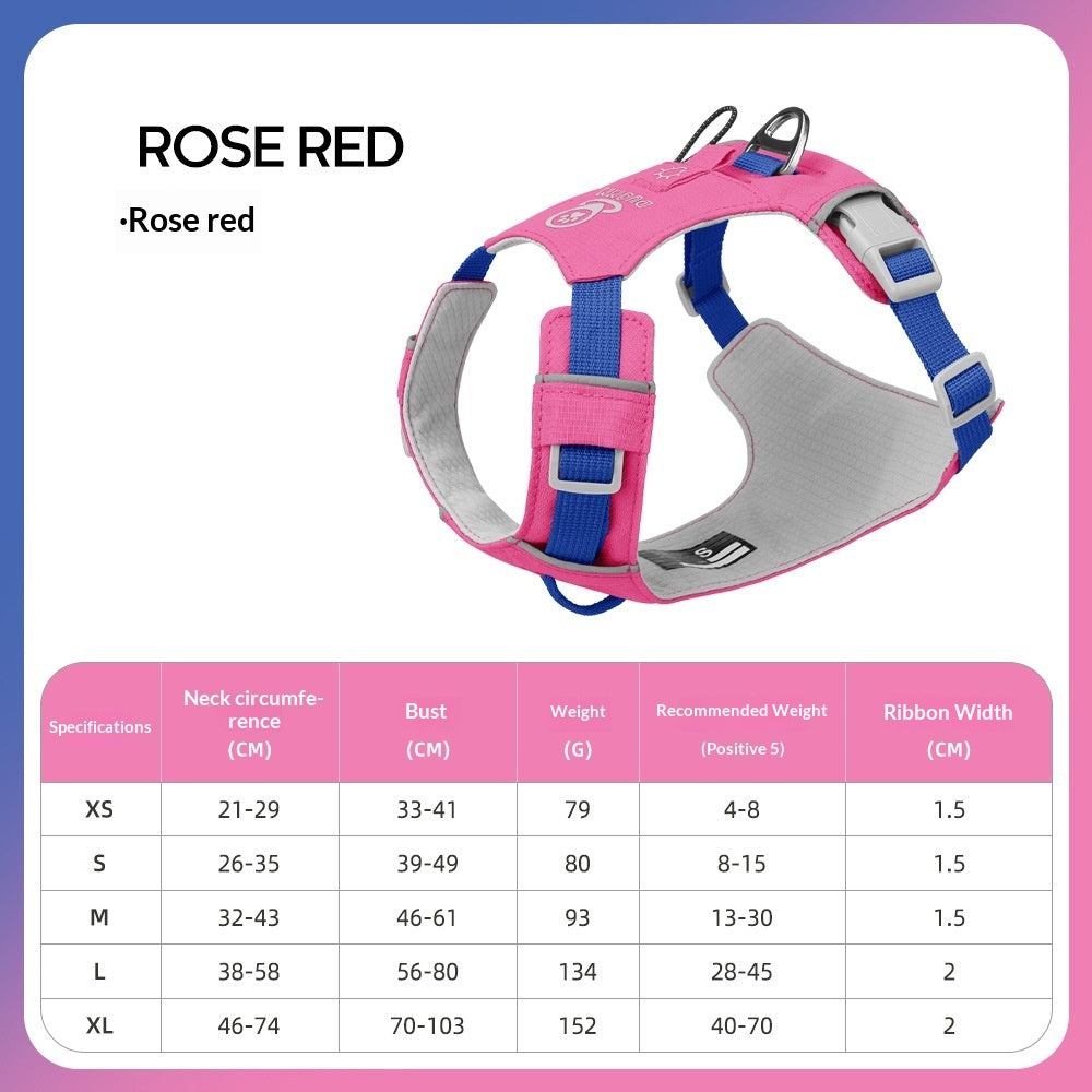 KFX-8955709 Multi-functional Waterproof Quick-Drying Dog Harness in Vibrant Colors