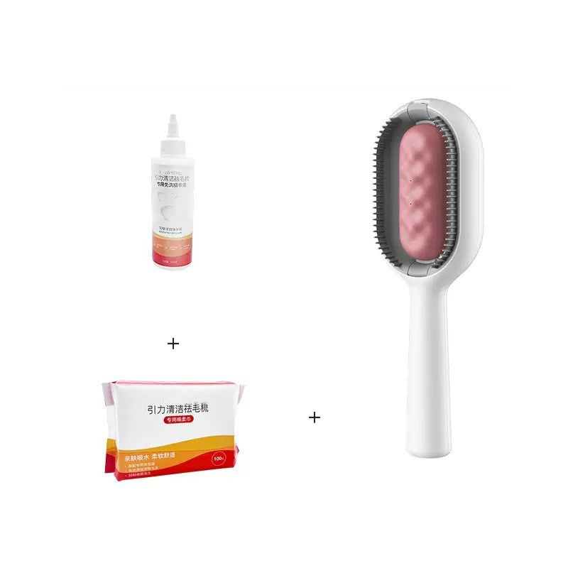 KFX-8958013 Pet Grooming Dematting Comb with Cleaning Solution and Cotton Tissue for Dogs and Cats