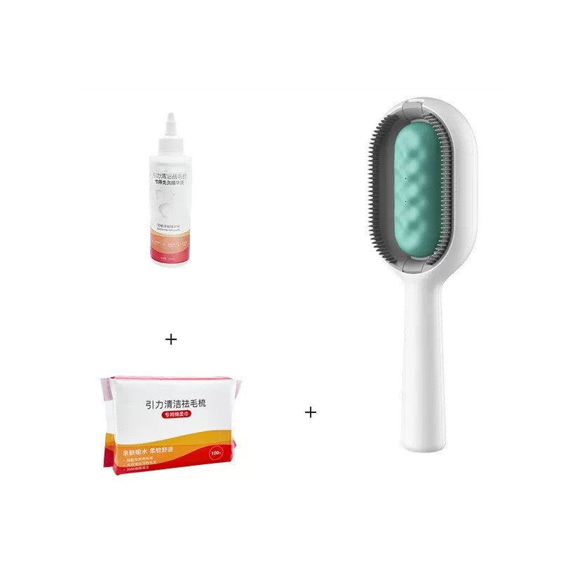 KFX-8958013 Pet Grooming Dematting Comb with Cleaning Solution and Cotton Tissue for Dogs and Cats