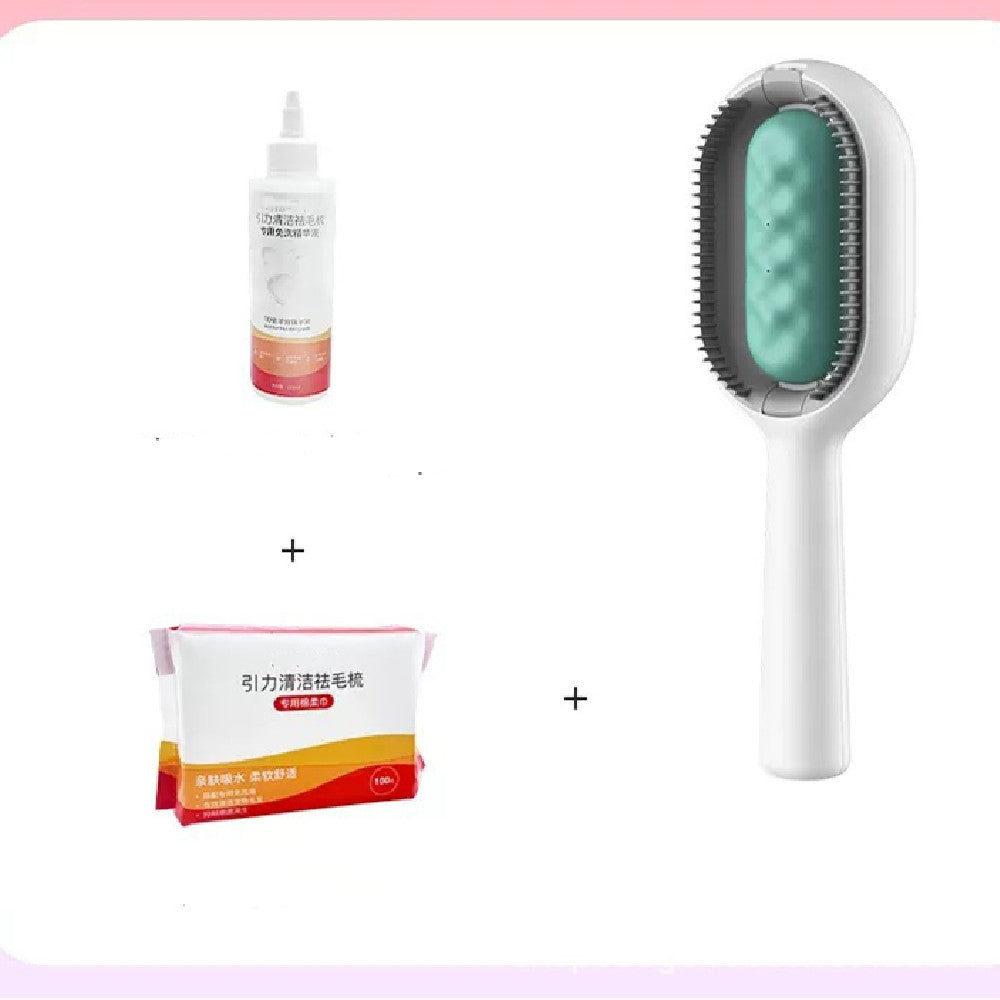 KFX-8958013 Pet Grooming Dematting Comb with Cleaning Solution and Cotton Tissue for Dogs and Cats