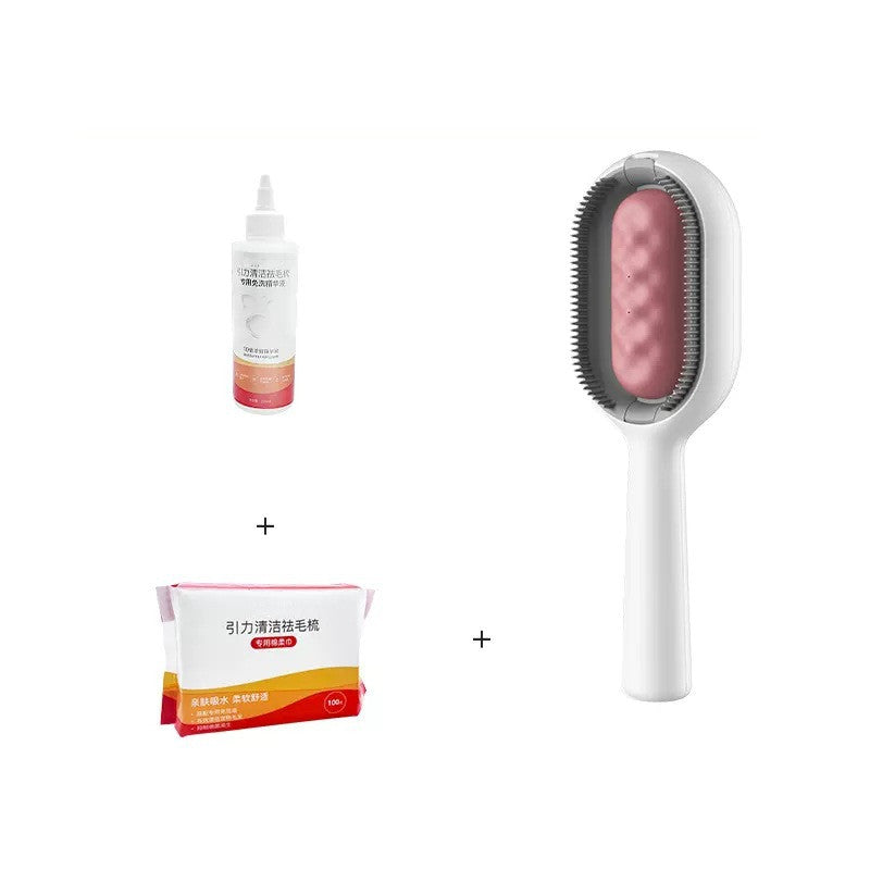 KFX-8958013 Pet Grooming Dematting Comb with Cleaning Solution and Cotton Tissue for Dogs and Cats