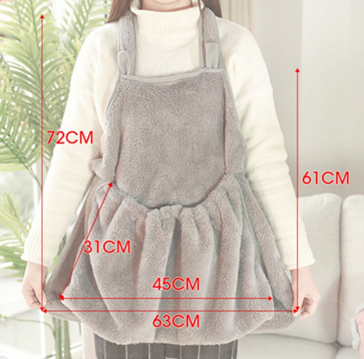 KFX-8958653 Pet Carrier Bag with Sleeping Chest Apron for Cats - Double-sided Design, Ideal for Outings and Prevents Hair on Clothes