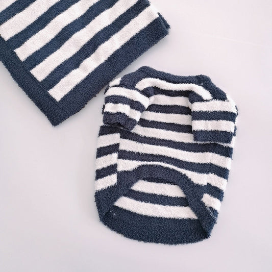 KFX-8960189 Soft Striped Casual Sweater for Pets - Multiple Sizes Available