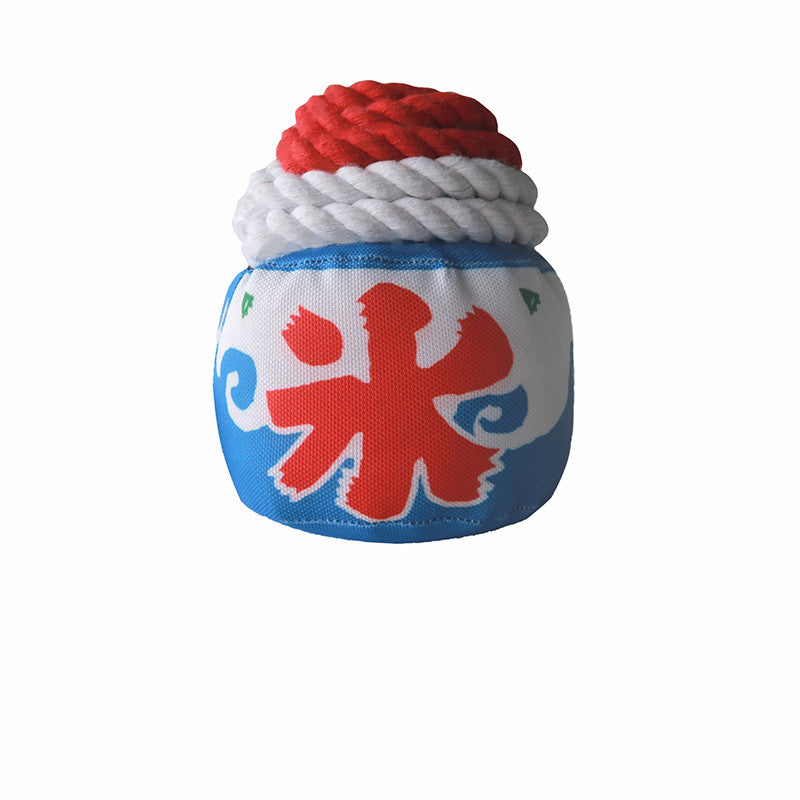 KFX-8963005 Pet Chew Toy for Dogs and Cats - Durable Rope Cotton for Teeth Grinding and Boredom Relief, 13cm x 11cm