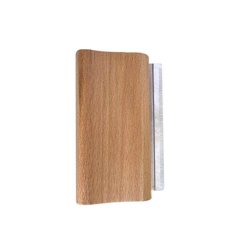 KFX-8963773 Pet Hair Remover Comb for Dogs - Beech Wood Fur Care Tool