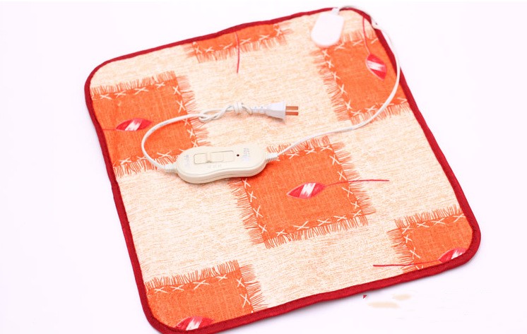 KFX-8964029 Electric Heating Blanket for Pets - Soft Velvet & Cotton, 40x40cm, Random Colors, US Plug
