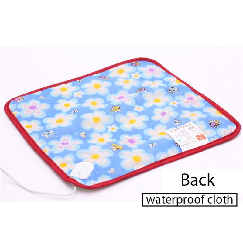 KFX-8964029 Electric Heating Blanket for Pets - Soft Velvet & Cotton, 40x40cm, Random Colors, US Plug