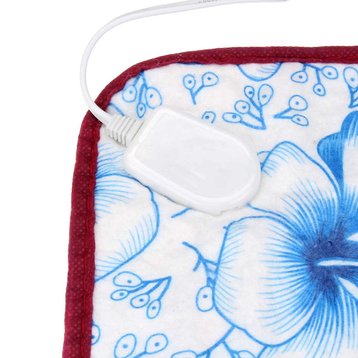 KFX-8964029 Electric Heating Blanket for Pets - Soft Velvet & Cotton, 40x40cm, Random Colors, US Plug