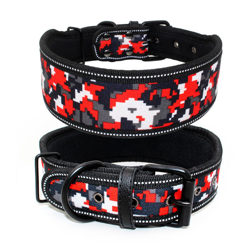 KFX-8964157 Reflective Adjustable Dog Collar for Comfort and Breathability, Available in Multiple Sizes