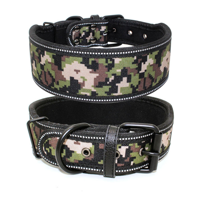 KFX-8964157 Reflective Adjustable Dog Collar for Comfort and Breathability, Available in Multiple Sizes