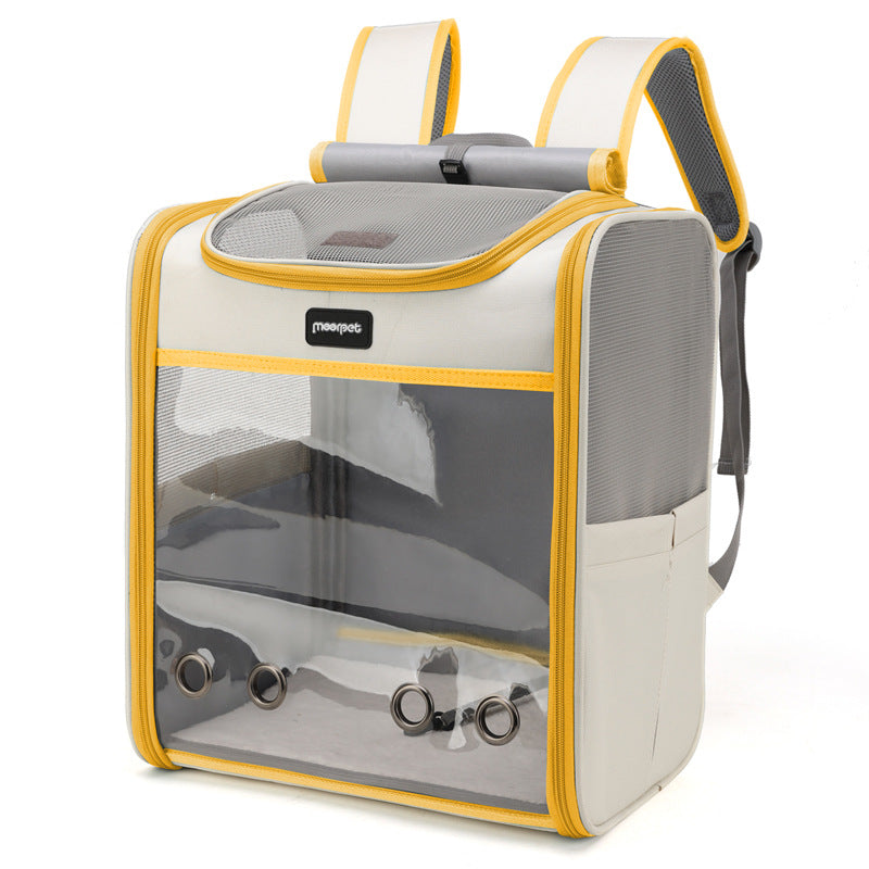KFX-8964413 Large Capacity Medium Soft Portable Pet Backpack for Outdoor Adventures