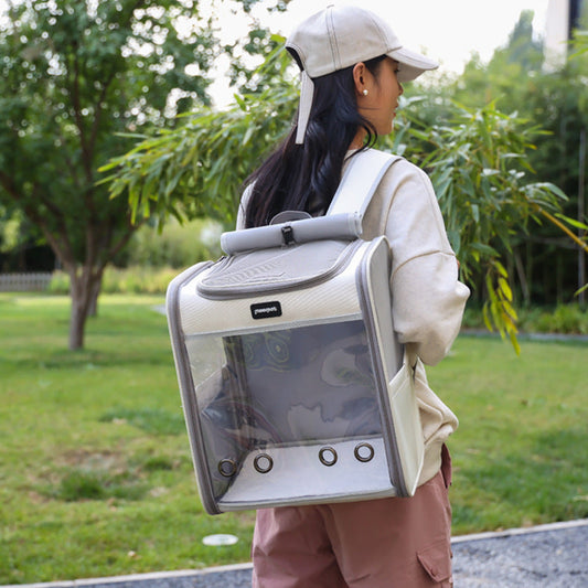 KFX-8964413 Large Capacity Medium Soft Portable Pet Backpack for Outdoor Adventures