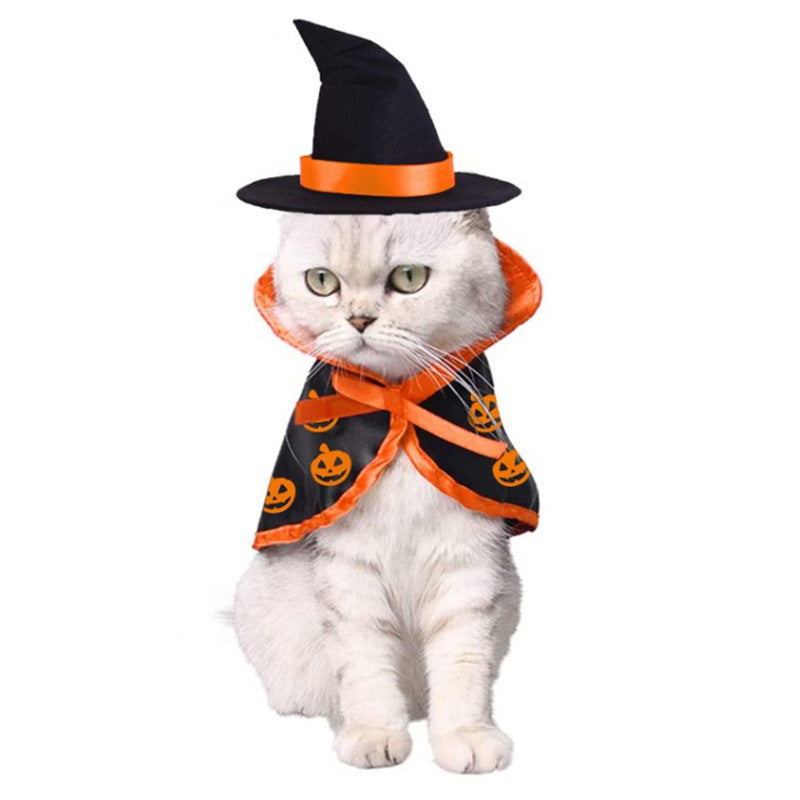 KFX-8966333 Halloween Cloak for Cats and Dogs - Costume for Festive Pet Celebrations, Cloth Material, Size 28*29cm