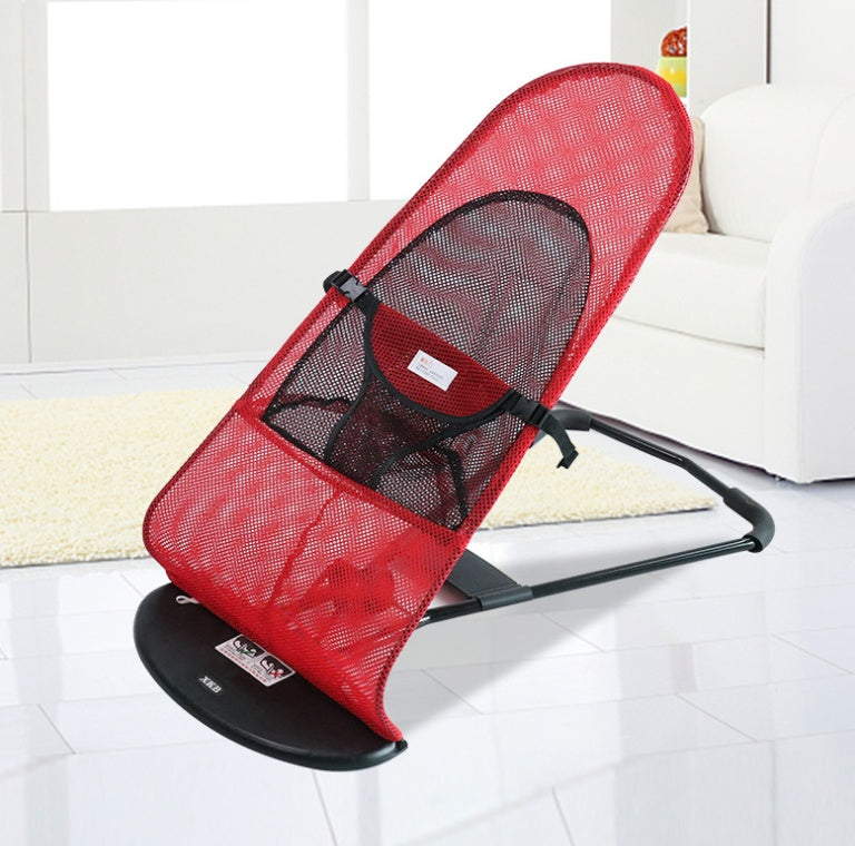 KFX-8966589 Adjustable Folding Pet Bed Rocking Chair in Plush Cloth, Play-Resistant & Breathable Design