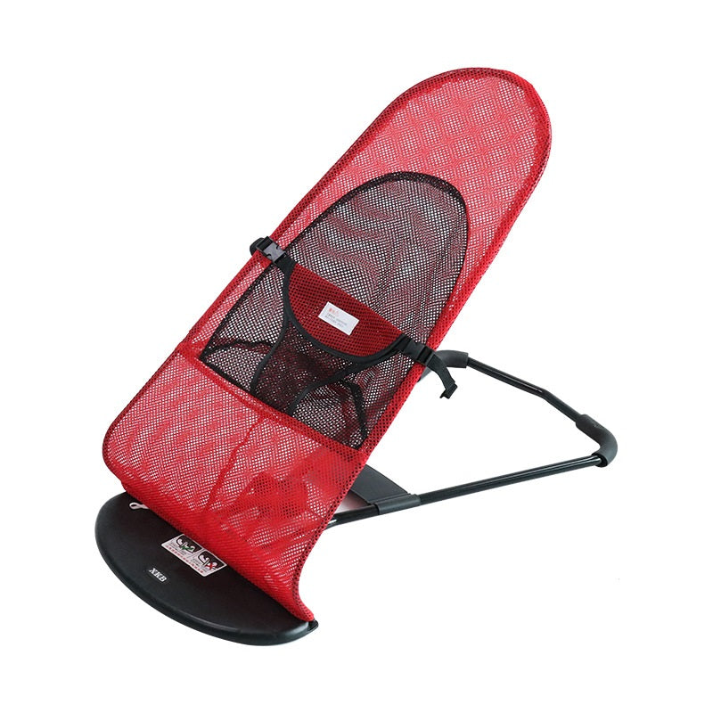 KFX-8966589 Adjustable Folding Pet Bed Rocking Chair in Plush Cloth, Play-Resistant & Breathable Design