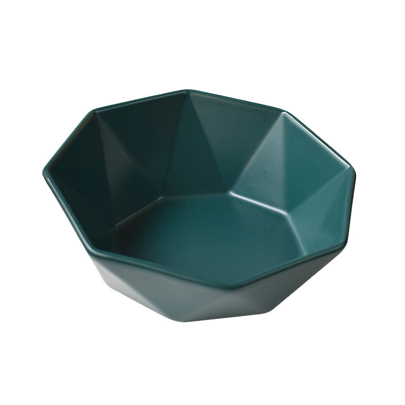KFX-8968125 Ceramic High-Footed Cat Food Bowl with Bamboo Wood Base, 250g Capacity