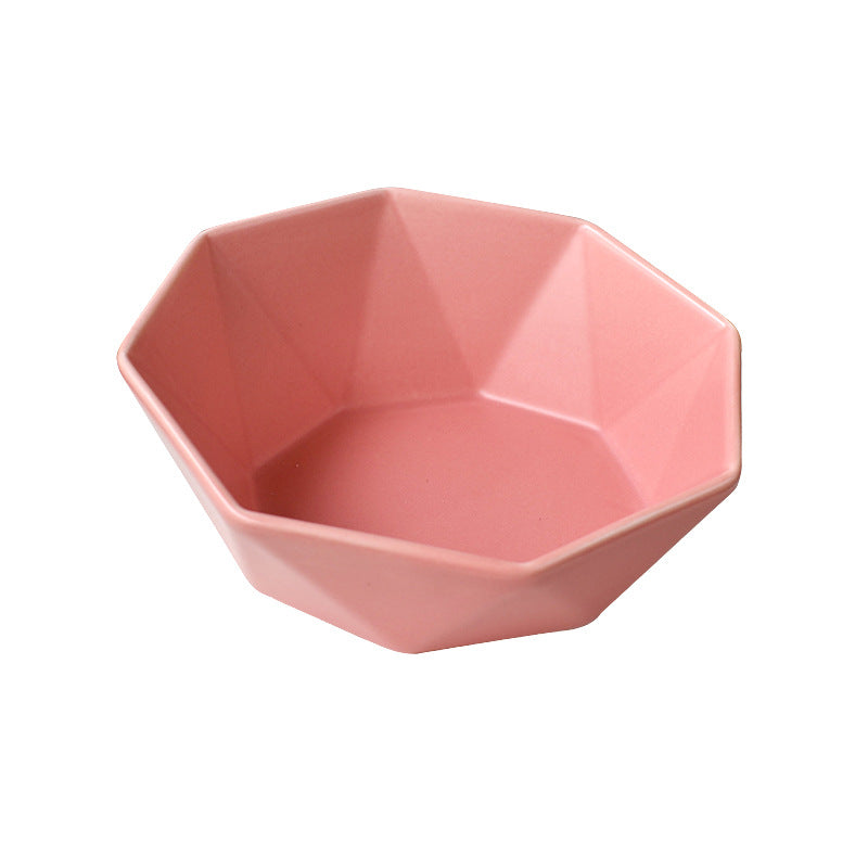 KFX-8968125 Ceramic High-Footed Cat Food Bowl with Bamboo Wood Base, 250g Capacity