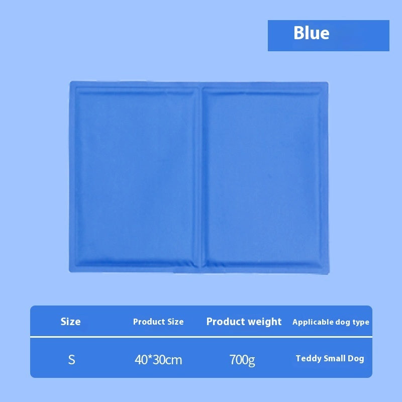 KFX-8969789 Multifunctional Cool Gel Pet Ice Mat for Heatstroke Prevention - Available in Sapphire Blue and Camouflage Sizes