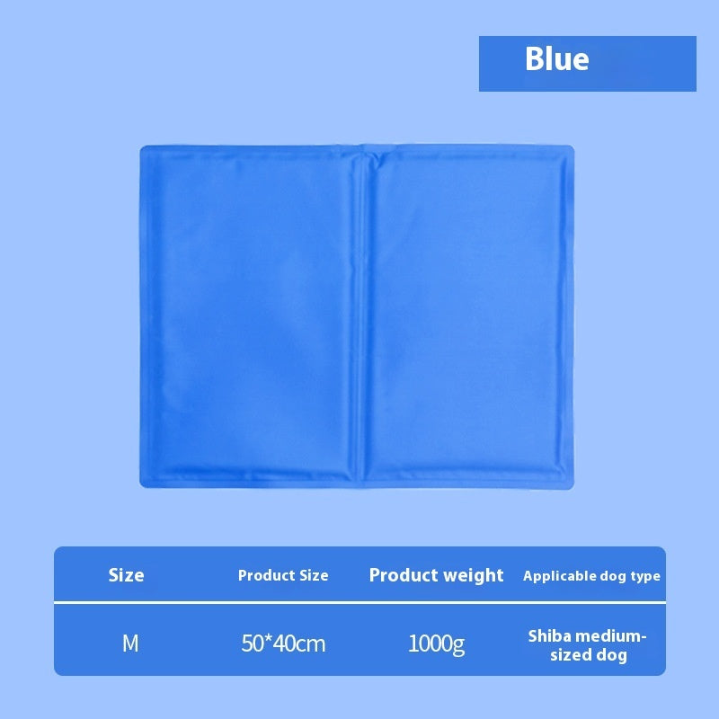 KFX-8969789 Multifunctional Cool Gel Pet Ice Mat for Heatstroke Prevention - Available in Sapphire Blue and Camouflage Sizes