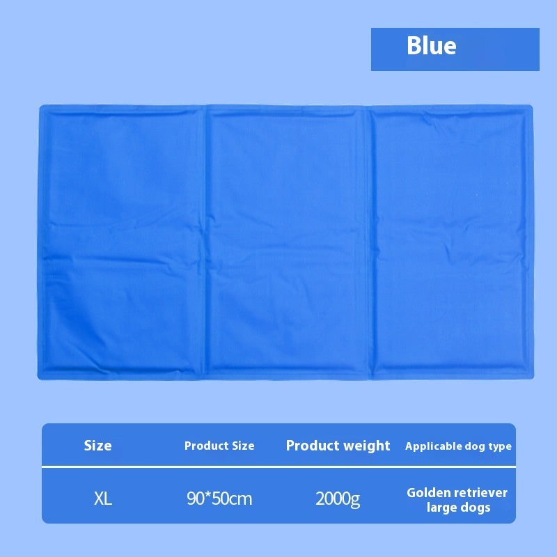 KFX-8969789 Multifunctional Cool Gel Pet Ice Mat for Heatstroke Prevention - Available in Sapphire Blue and Camouflage Sizes