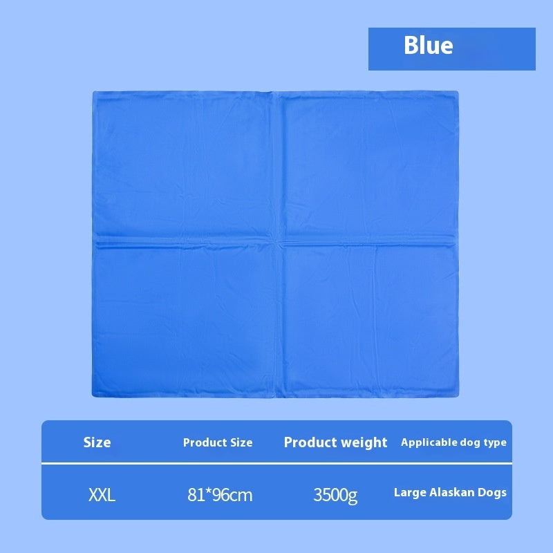 KFX-8969789 Multifunctional Cool Gel Pet Ice Mat for Heatstroke Prevention - Available in Sapphire Blue and Camouflage Sizes