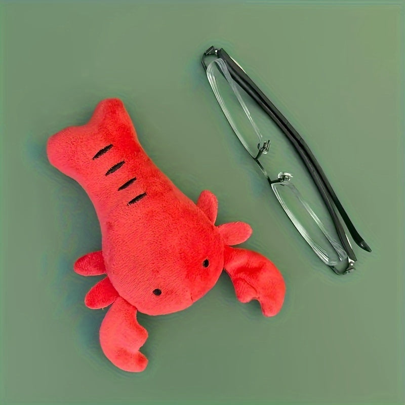 KFX-8971197 Interactive Squeaky Lobster Stuffed Toy for Small and Medium Dogs - Bite Resistant Design