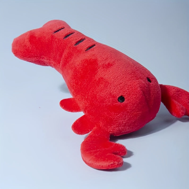 KFX-8971197 Interactive Squeaky Lobster Stuffed Toy for Small and Medium Dogs - Bite Resistant Design
