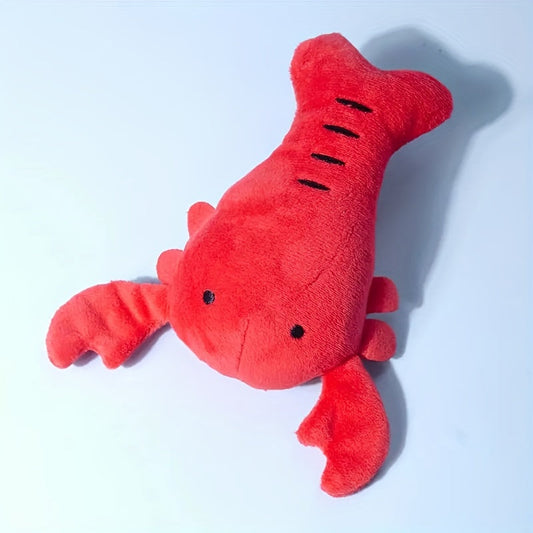 KFX-8971197 Interactive Squeaky Lobster Stuffed Toy for Small and Medium Dogs - Bite Resistant Design