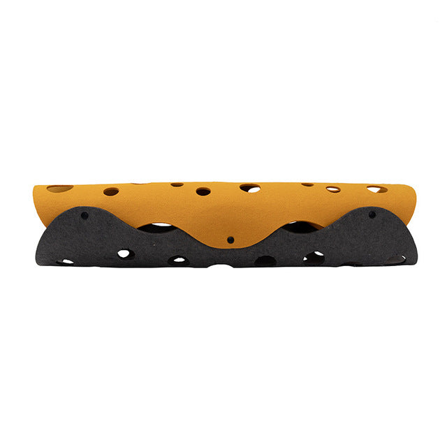 KFX-8972989 Folding Cat Tunnel with Soft Felt Material and Easy Assembly for Cats 93x22x22cm
