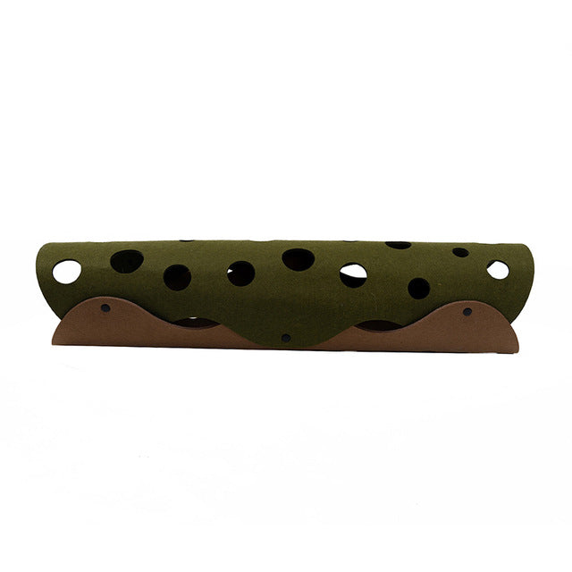 KFX-8972989 Folding Cat Tunnel with Soft Felt Material and Easy Assembly for Cats 93x22x22cm
