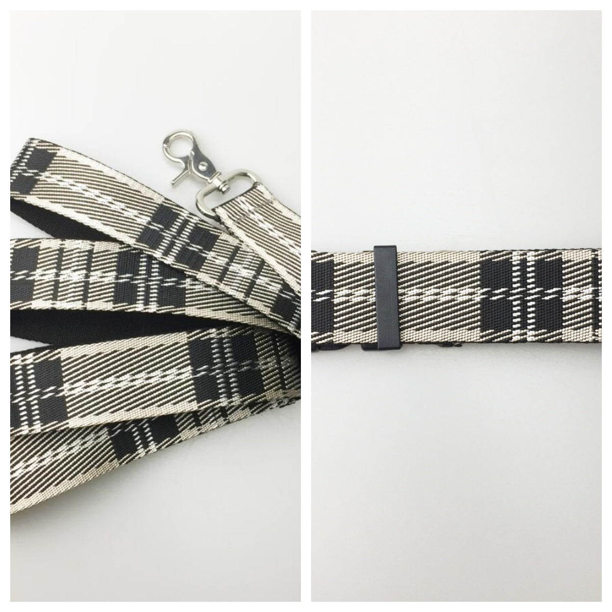 KFX-8973501 Casual Check Pattern Dog Collar and Leash Set in Red, Yellow, and Silver Lattice Designs