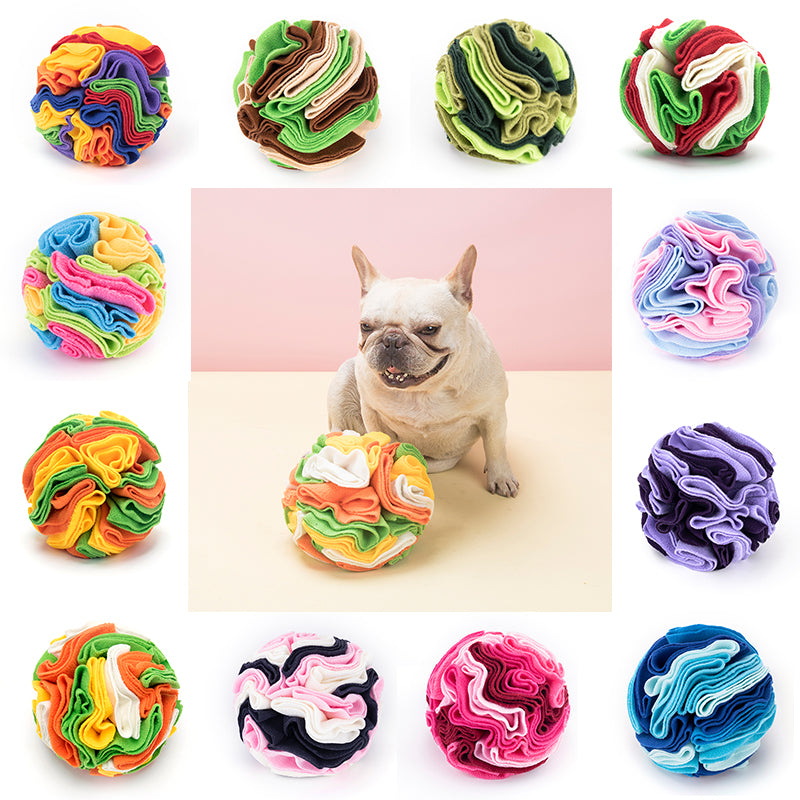 KFX-8974525 Interactive Snuffle Ball for Dogs - Mental Stimulation Puzzle Toy for Feeding and Enrichment