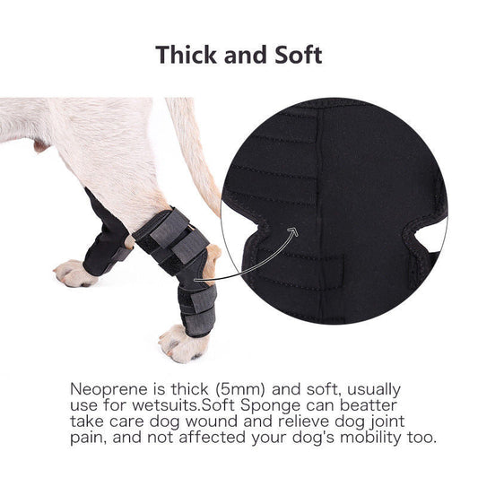 KFX-8975165 Pet Knee Protector for Surgery Recovery - Breathable Fabric, Available in Multiple Sizes