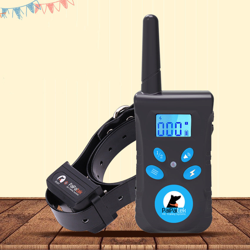 KFX-8976957 Two-in-One Anti-Bark Dog Training Device with Electric Shock and Manual Control, Model PD 520C-1, Durable ABS Material