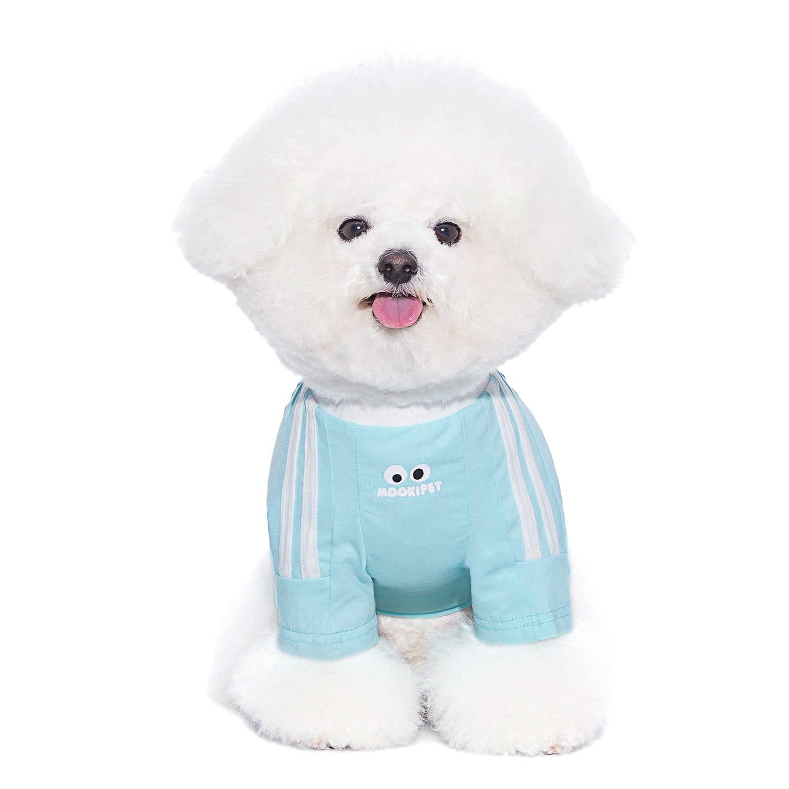 KFX-8979261 Small Pet Clothing for Dogs and Cats in Pink and Blue, Cotton and Spandex Blend, Casual Style, Multiple Sizes Available