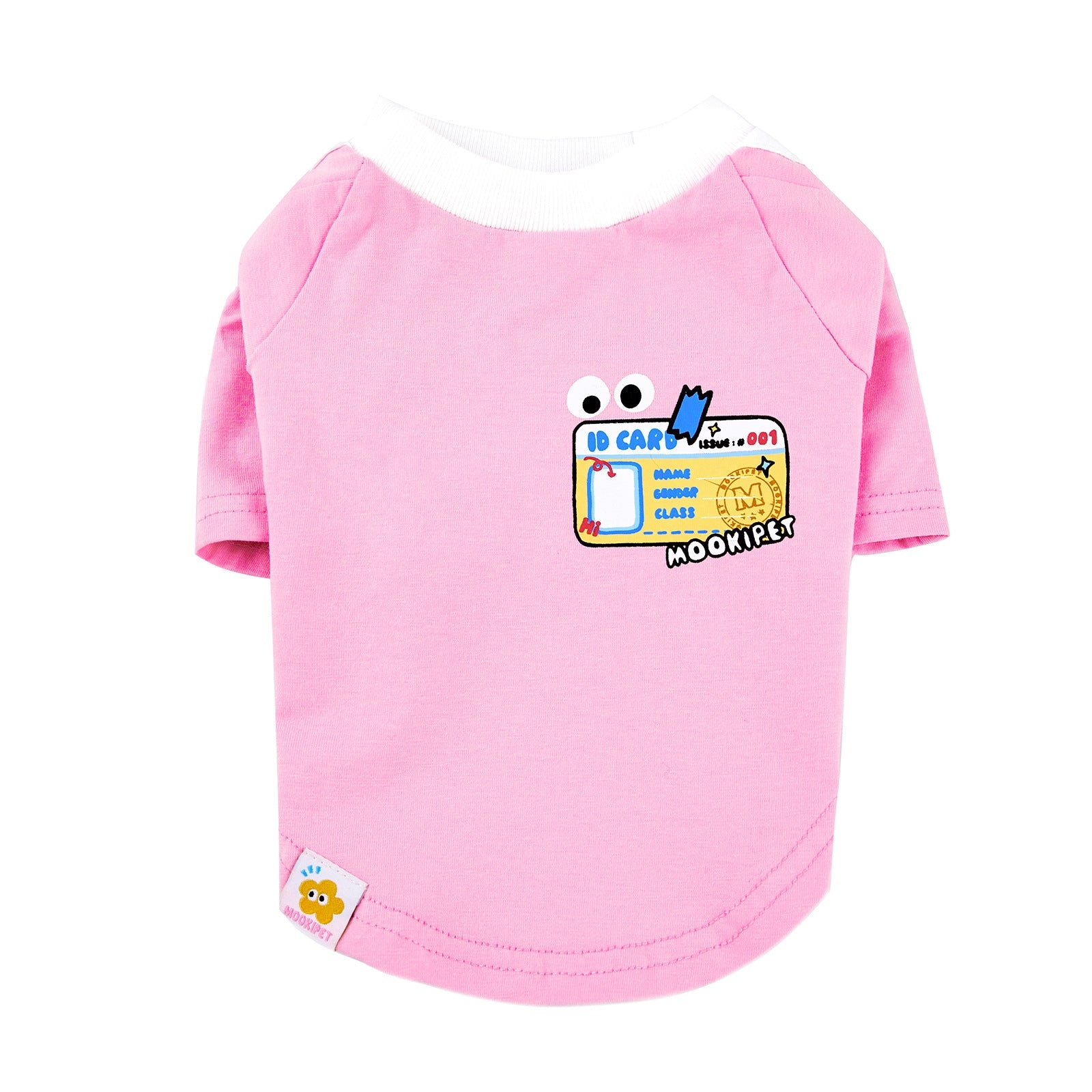 KFX-8979261 Small Pet Clothing for Dogs and Cats in Pink and Blue, Cotton and Spandex Blend, Casual Style, Multiple Sizes Available